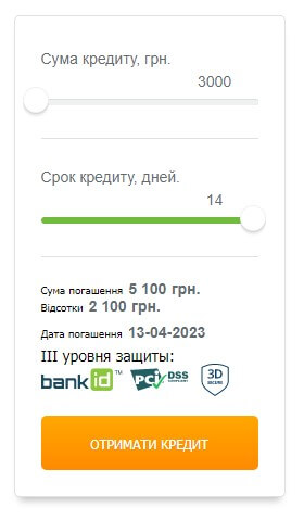 Калькулятор кредиту CLY